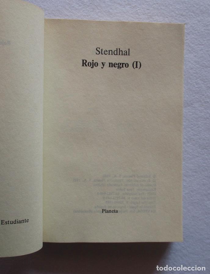 Libros de segunda mano: ROJO Y NEGRO - STENDHAL - 2 TOMOS - Foto 3