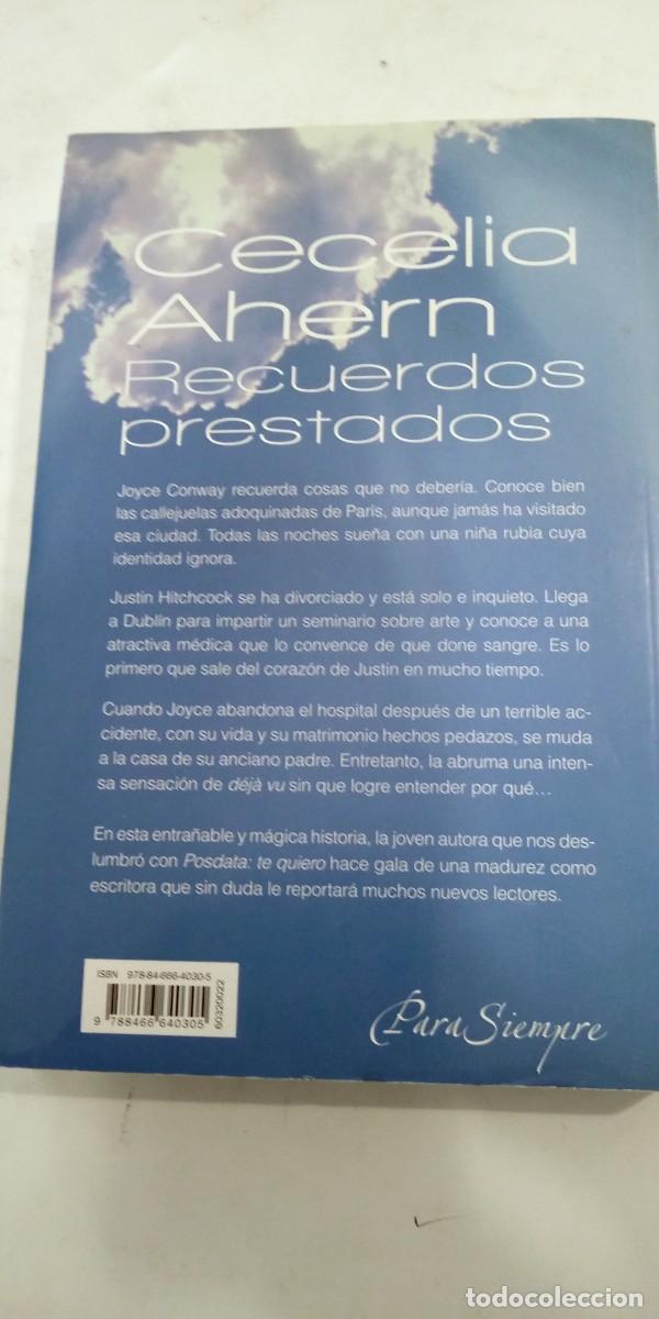 Libros de segunda mano: Recuerdos prestados Cecelia Ahern - Foto 2