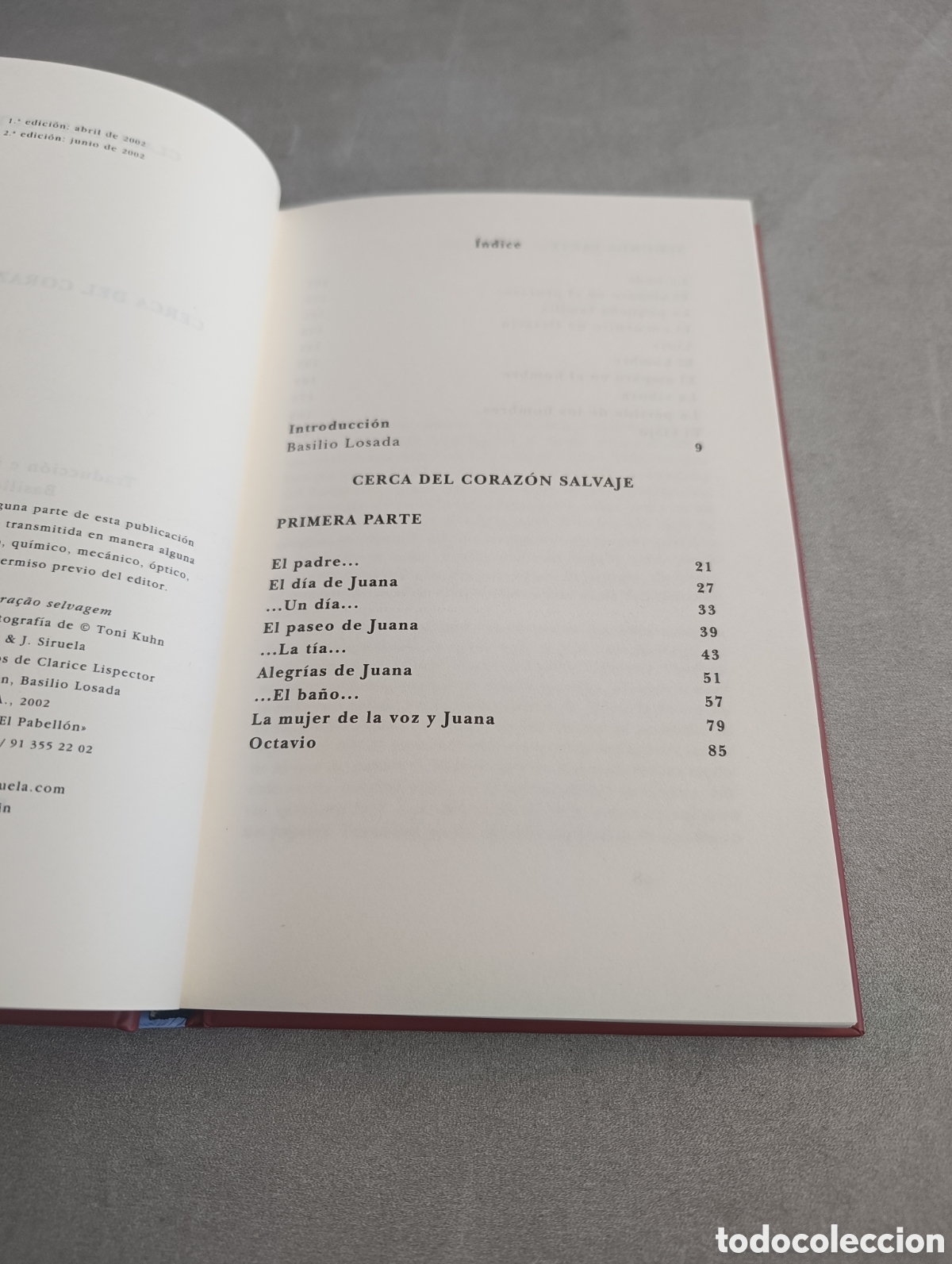 Libros de segunda mano: Cerca del coraz&oacute;n salvaje. Clarice Lispector. Siruela - Foto 6