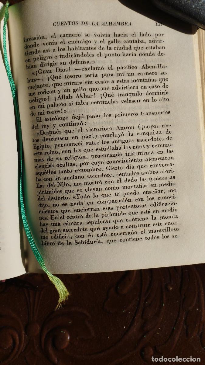 Libros de segunda mano: Cuentos de la Alhambra, Washington Irving, 1945 - Foto 5