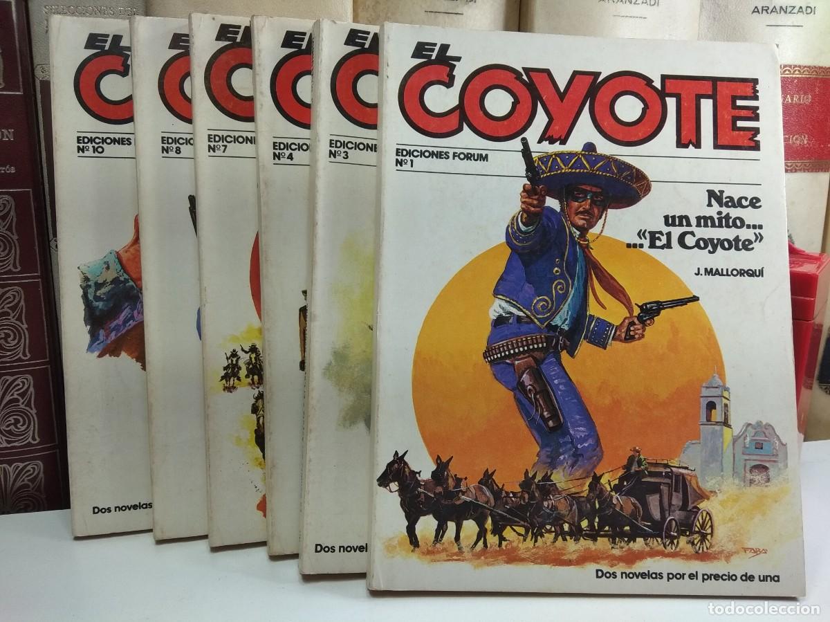 Libros de segunda mano: COLECCI&Oacute;N EL COYOTE. Ediciones Forum. J. Mallorqu&iacute;. Comprende los n&uacute;meros: 1-3-4-7-8-10.