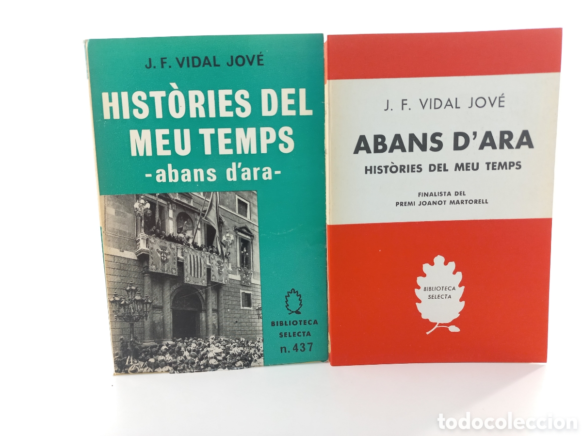 Libros de segunda mano: Hist&ograve;ries del meu temps. Abans d'ara. Selecta, primera edici&oacute;n, 1970. Vidal Jov&eacute;. Catal&aacute;n.