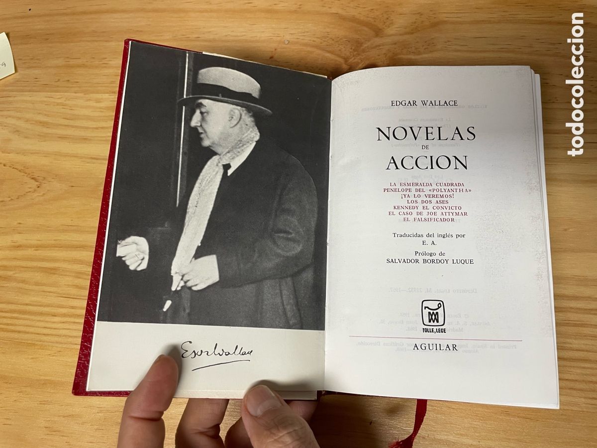 Gebrauchte B&uuml;cher: Edgar Wallace. Novelas de accion. Aguilar Lince Astuto. Primera Edicion 1963