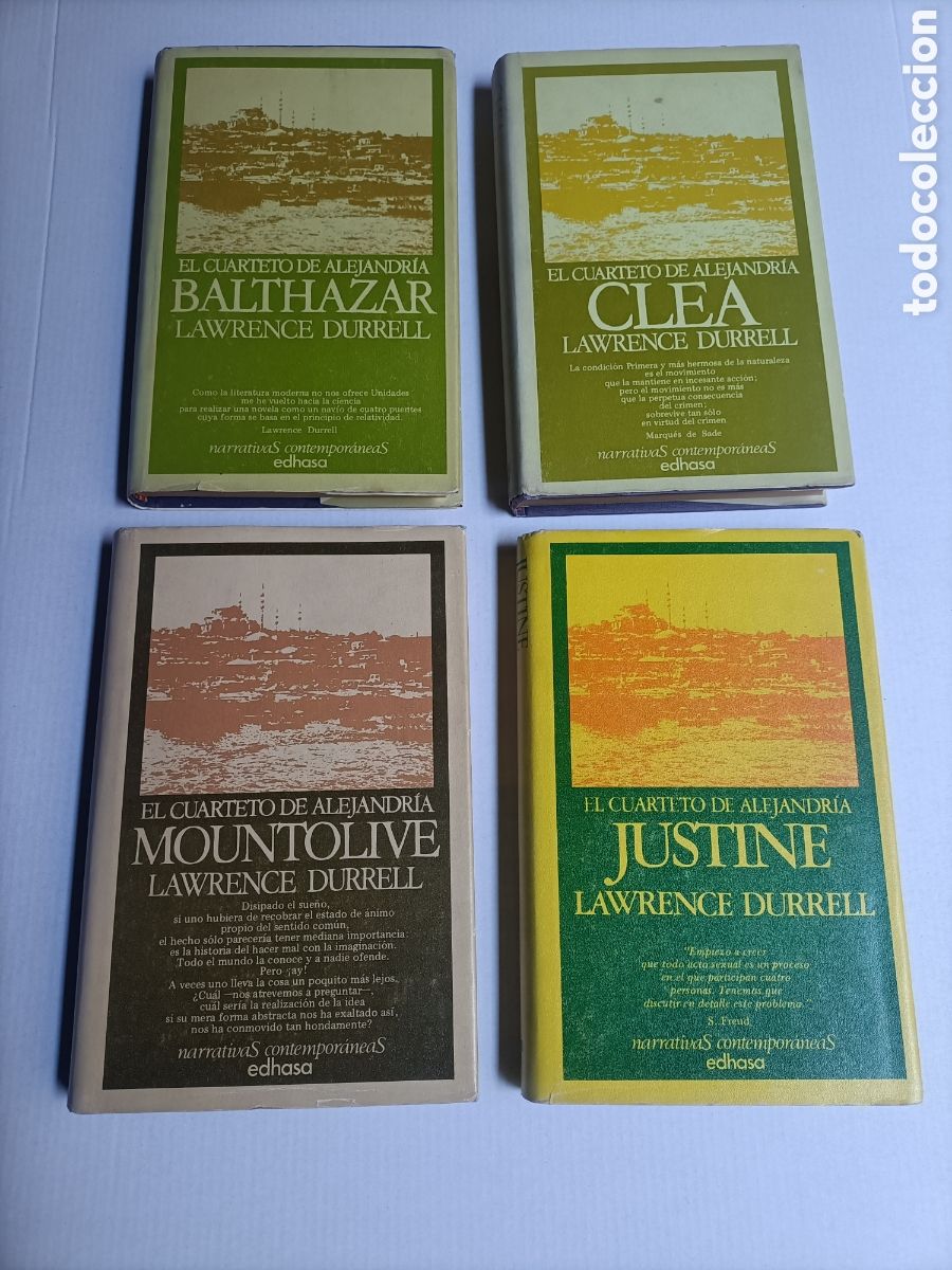 Libri di seconda mano: El cuarteto de Alejandr&iacute;a.4 tomos Lawrence Durrrell Justine. Baltazar.. Clea. Mountolive
