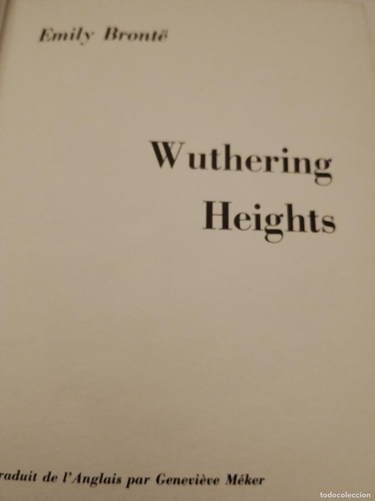 Libros de segunda mano: WUTHERING HEIGHTS - EMILY BRONT&Eacute; - 1959 - Foto 2