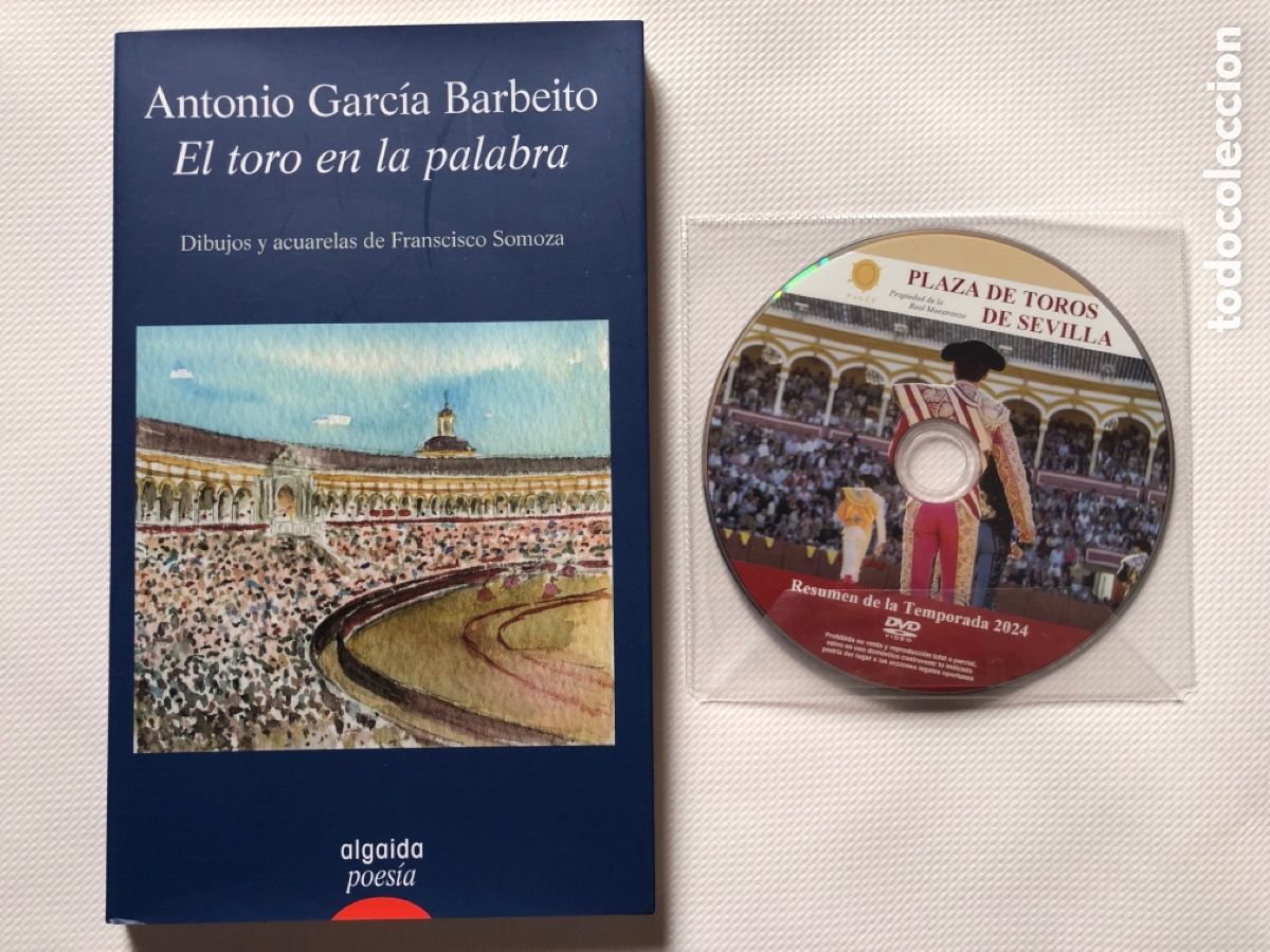 Libros de segunda mano: EL TORO EN LA PALABRA - Antonio Garc&iacute;a Barbeito - Acuarelas de Francisco Somoza - Ed. Algaida