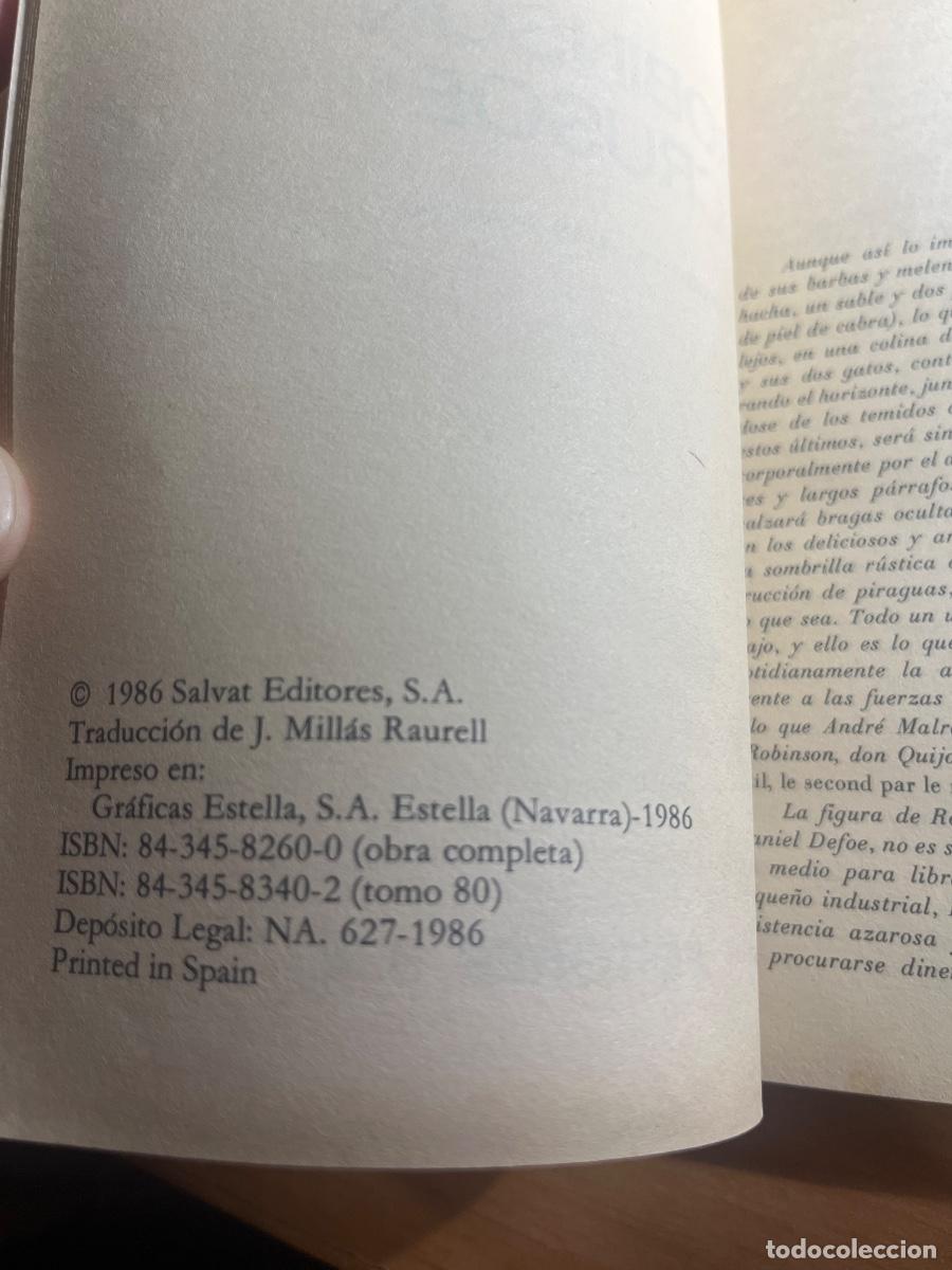 Libros de segunda mano: Libro Robinson Crusoe | Daniel Defoe | 1985 - Foto 4
