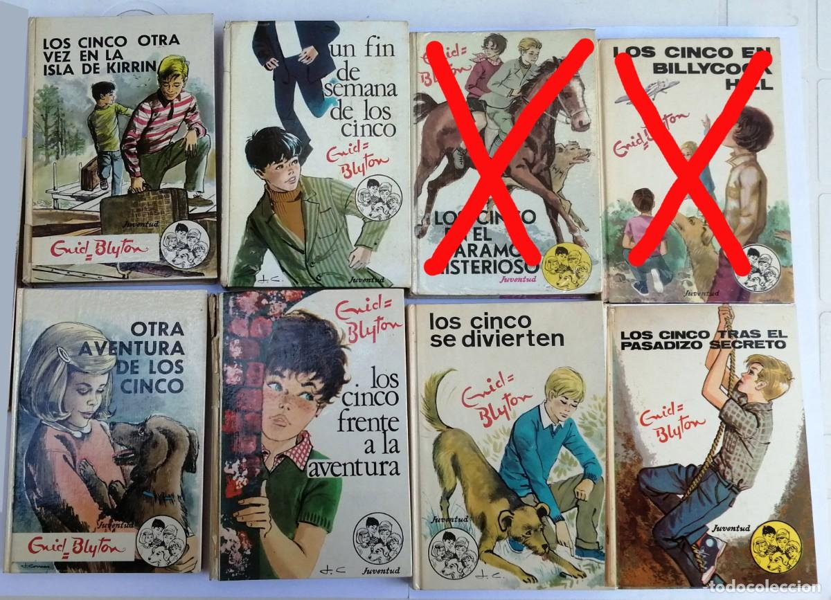 Libros de segunda mano: Los Cinco de E.Blyton lote 6 libros Ed. Juventud