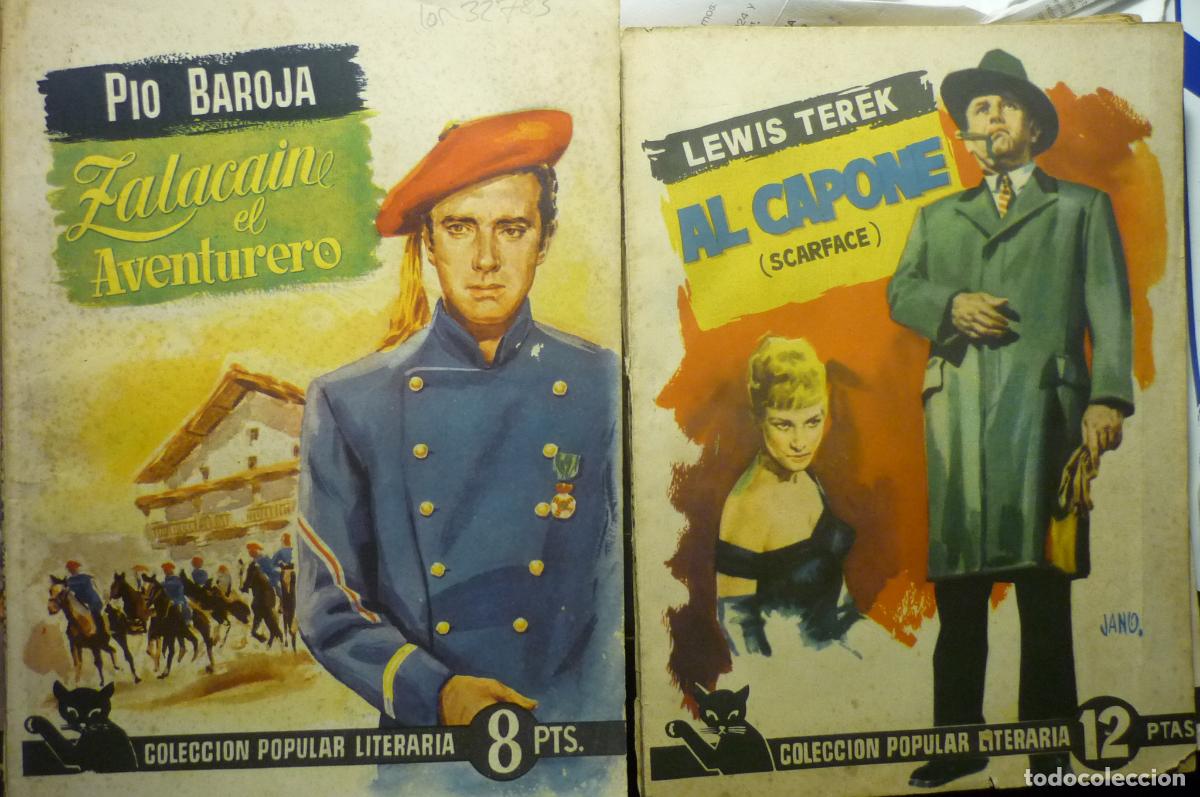 Libros de segunda mano: lote novelas coleccion popular literaria al capone.--zalacain el venturero