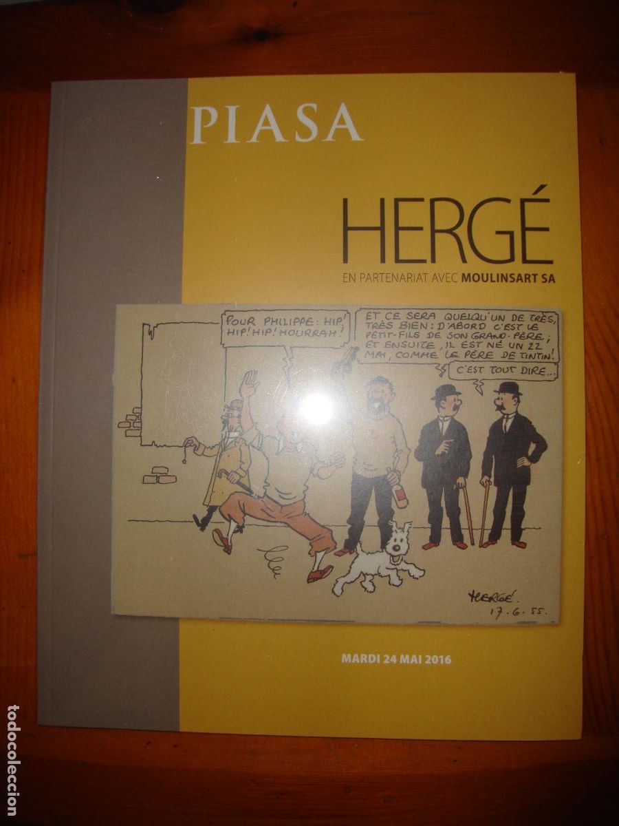 Livres d'occasion: CATALOGO DE SUBASTAS. CATALOGUE PIASA 2016 (FRENCH EDITION) - HERGE EN PARTENARIAT AVEC MOULINSART S
