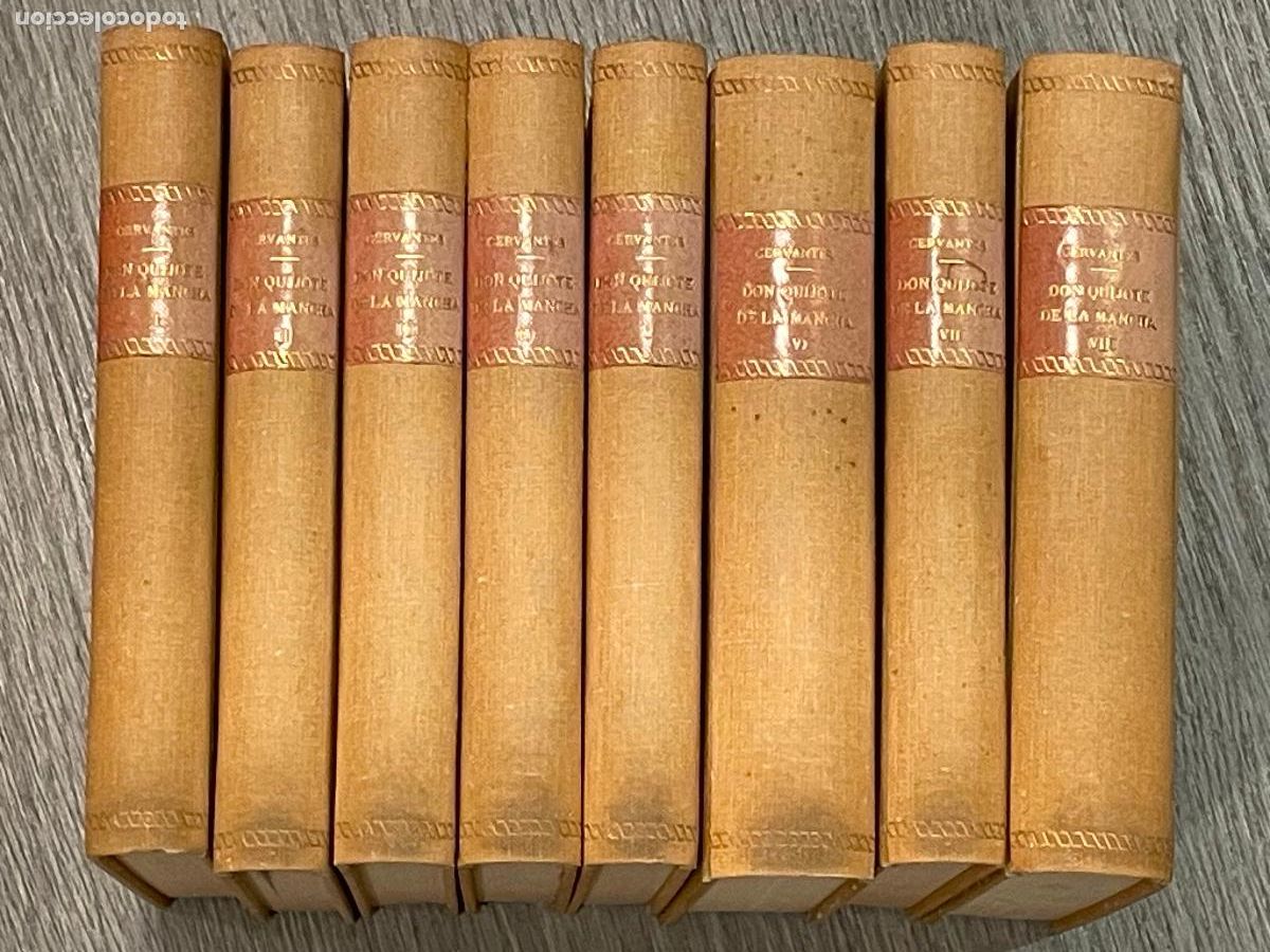 Second hand books: CERVANTES - DON QUIJOTE DE LA MANCHA - 8 VOLS. COMPLETA ESPASA-CALPE CLASICOS CASTELLANOS