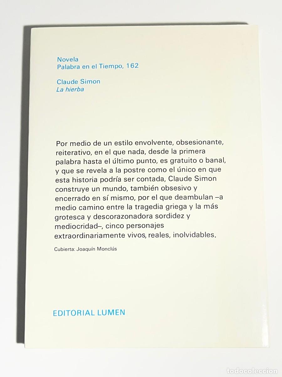 Libros de segunda mano: La hierba - Claude Simon - Foto 2
