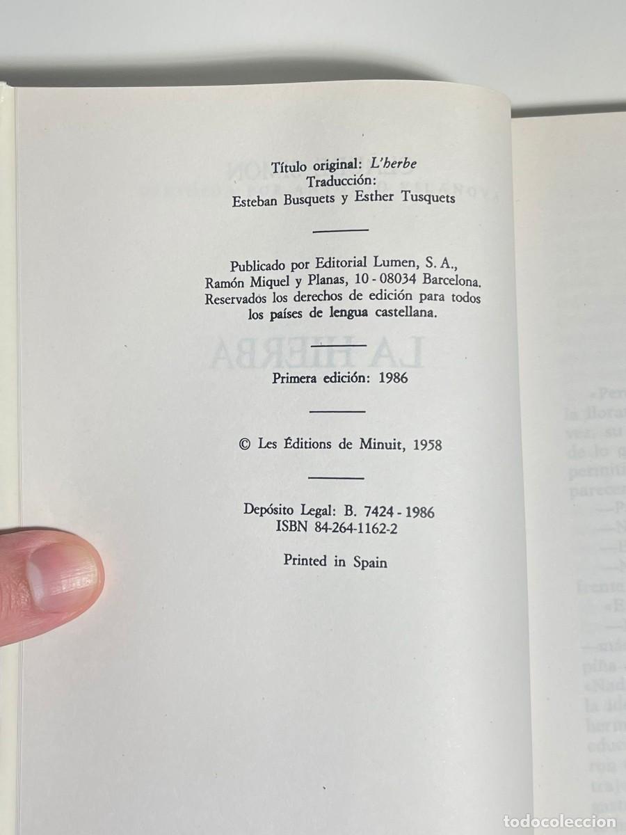 Libros de segunda mano: La hierba - Claude Simon - Foto 4