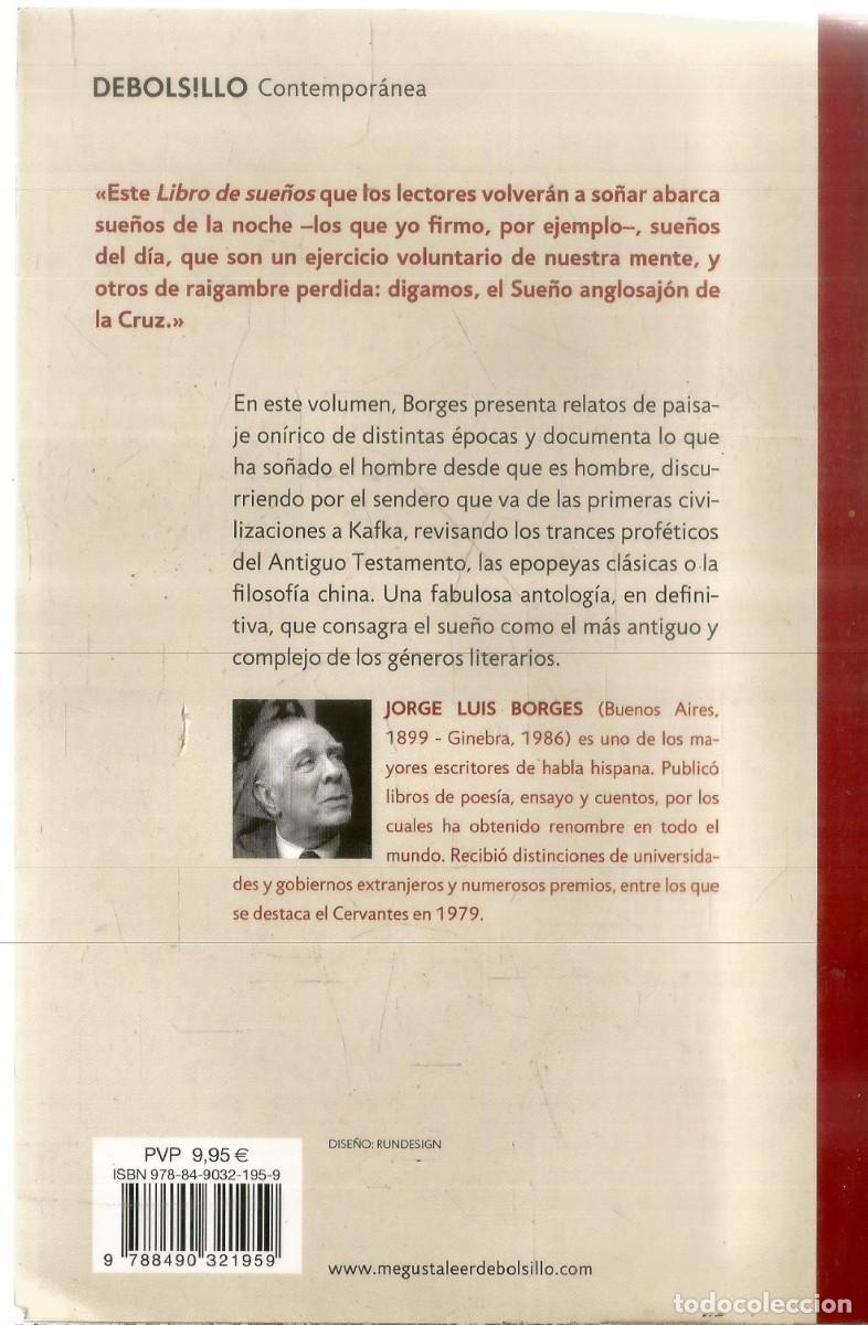 Libros de segunda mano: JORGE LUIS BORGES. LIBRO DE SUE&Ntilde;OS. DEBOLSILLO - Foto 2
