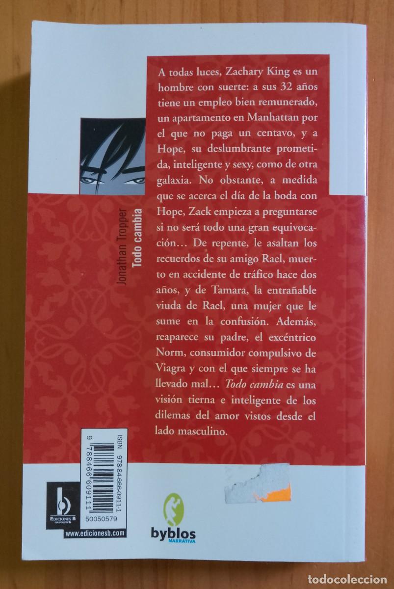 Libros de segunda mano: TODO CAMBIA - JONATHAN TROPPER - Foto 2