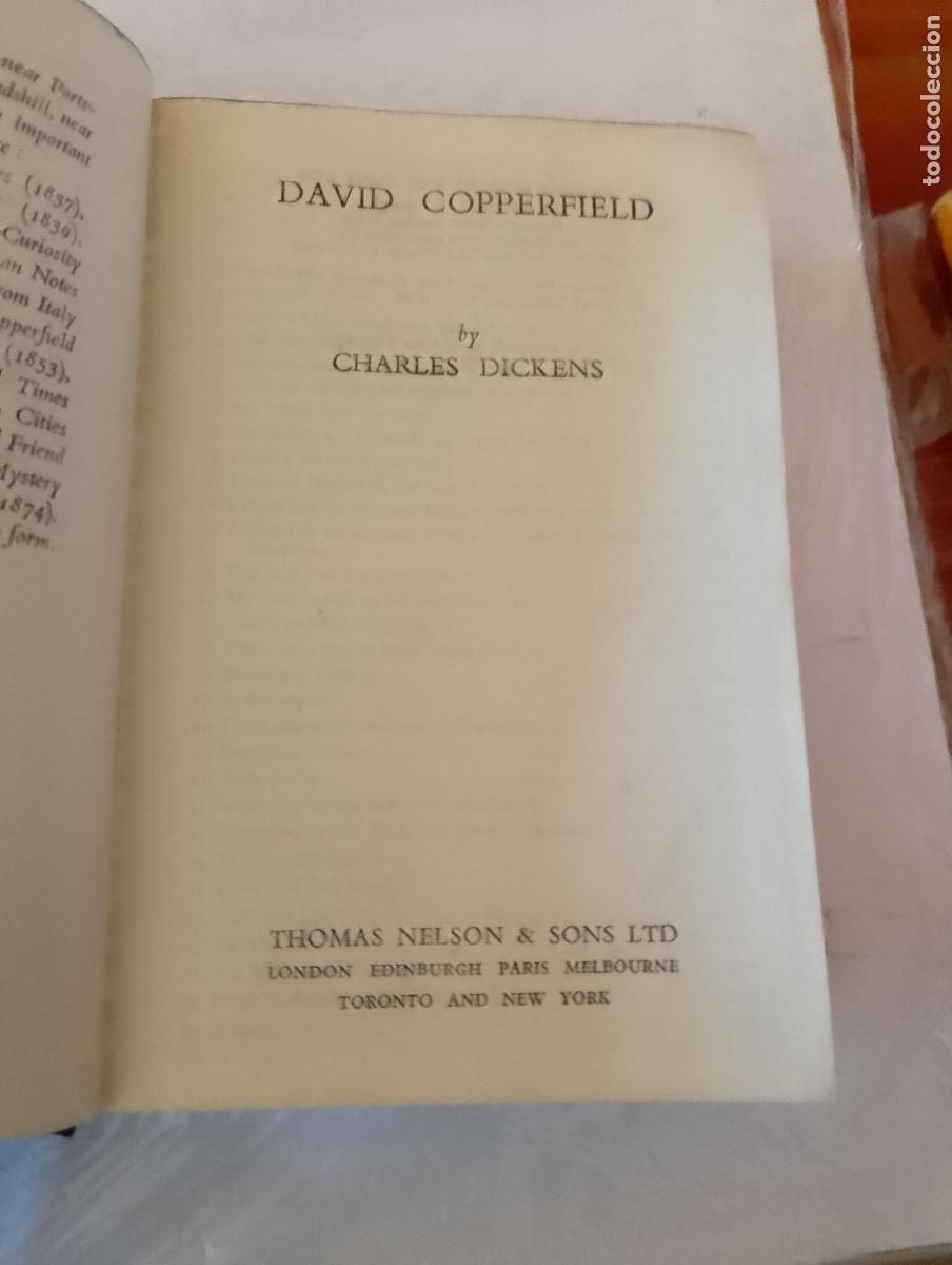 Libros de segunda mano: David Copperfield - Charles Dickens - Nelson - Foto 2