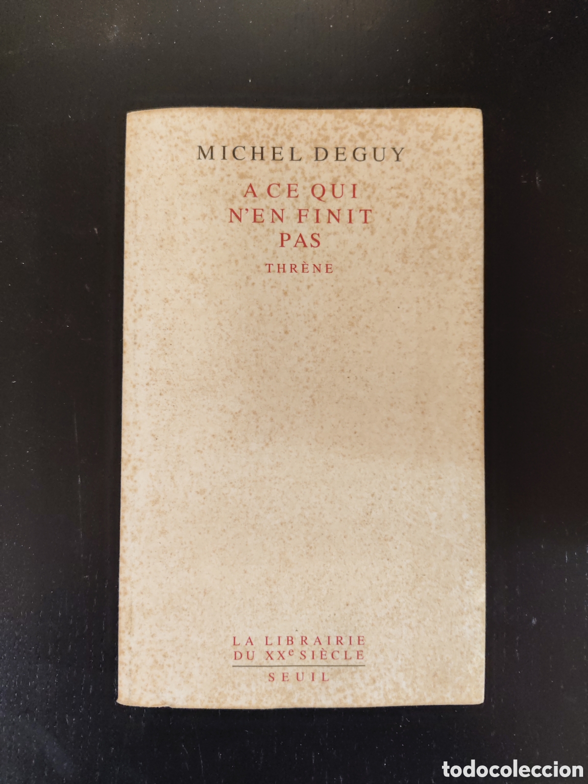Libros de segunda mano: &rdquo;A ce qui n'en finit pas&rdquo; libro en franc&eacute;s