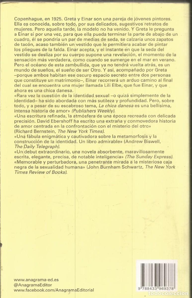 Libros de segunda mano: DAVID EBERSHOFF. LA CHICA DANESA. ANAGRAMA. - Foto 2