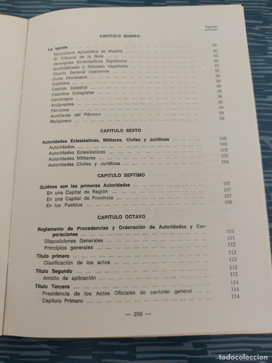 Libros de segunda mano: TRATADO DE PROTOCOLO, JACINTO CANO DE LA VEGA,1973,261 PAG - Foto 11