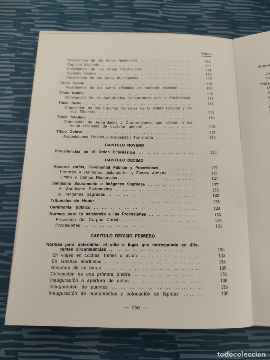 Libros de segunda mano: TRATADO DE PROTOCOLO, JACINTO CANO DE LA VEGA,1973,261 PAG - Foto 12