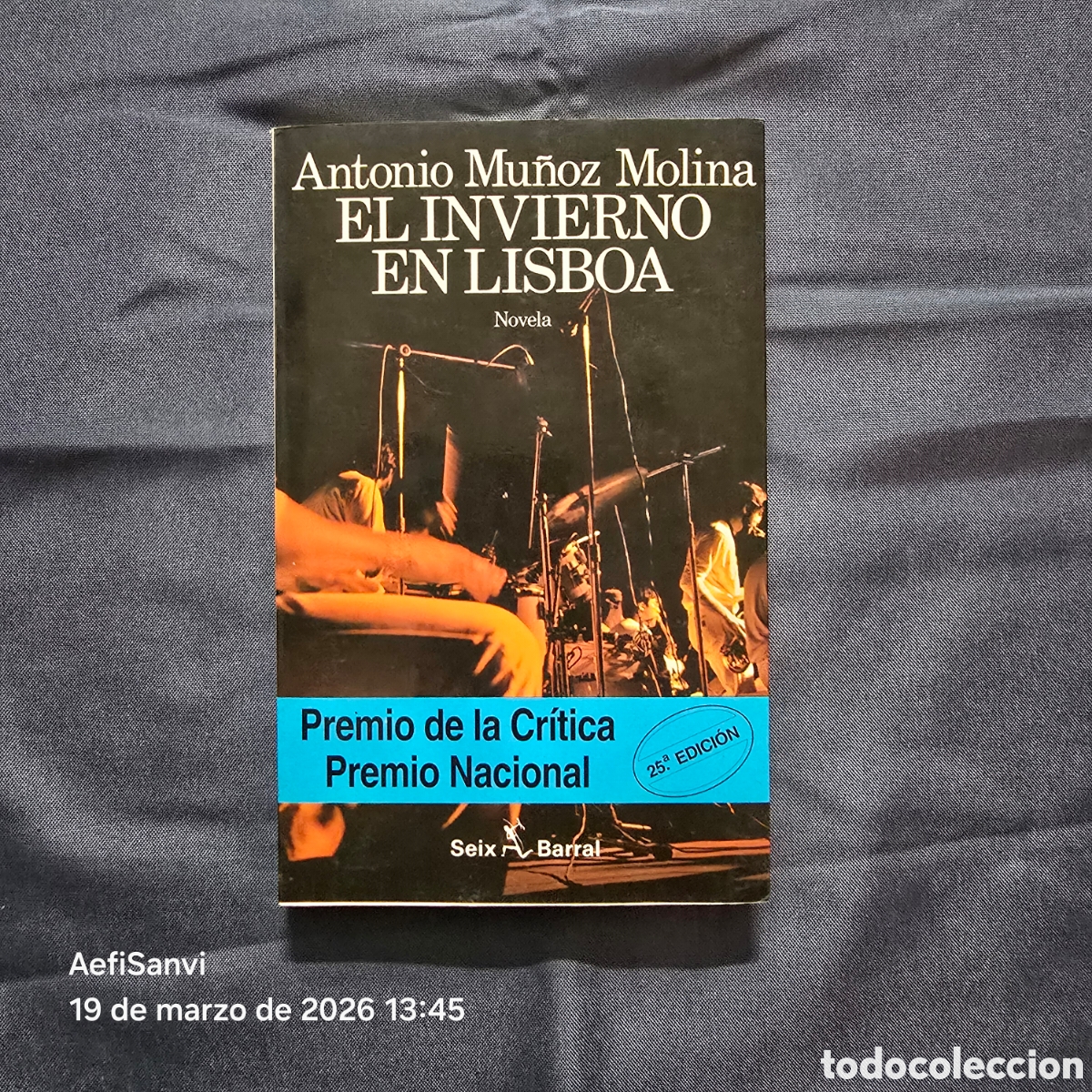Libros de segunda mano: EL INVIERNO EN LISBOA (ANTONIO MU&Ntilde;OZ MOLINA) (SEIX BARRAL)