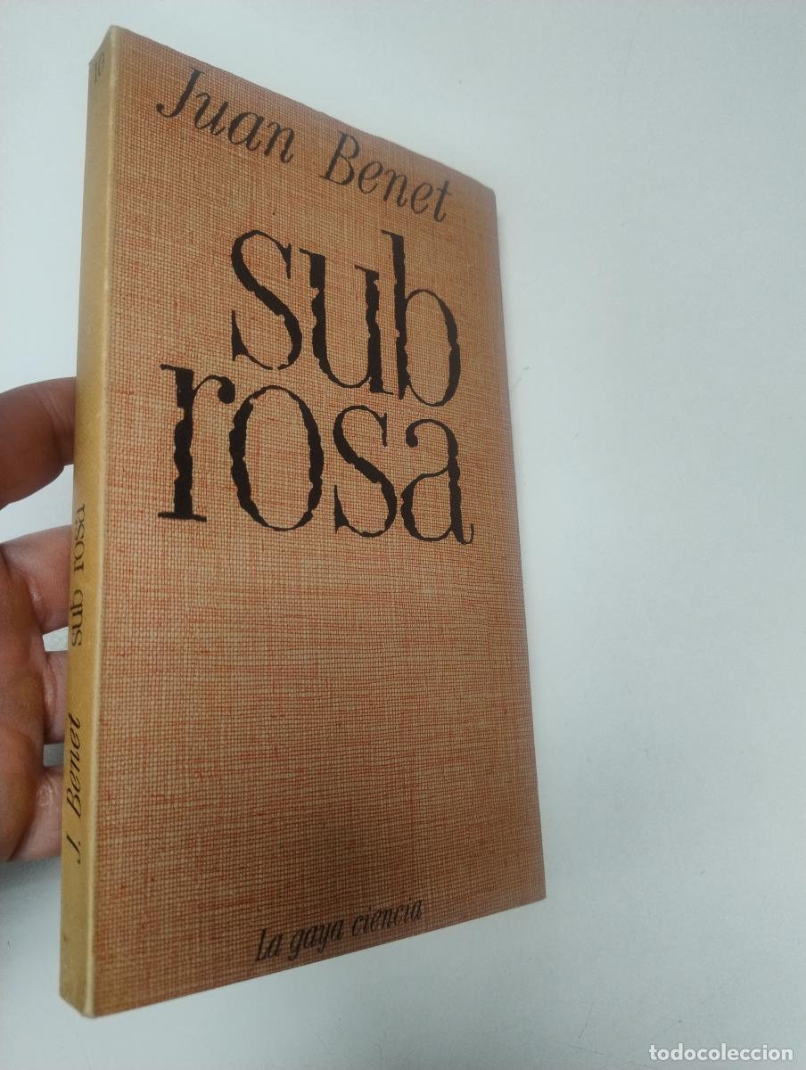 Libros de segunda mano: Sub rosa - Benet, Juan