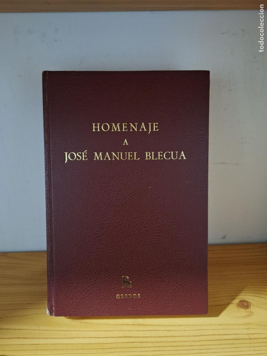 Libros de segunda mano: Homenaje a Jose Manuel Blecua - Ofrecido por sus disc&iacute;pulos, colegas y amigos.