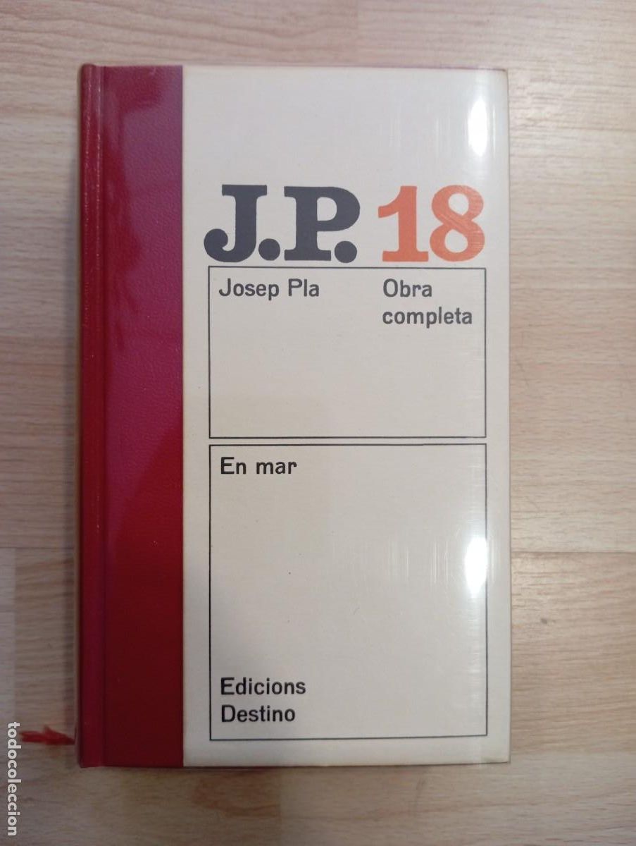 Libros de segunda mano: 'Josep Pla. Obra completa. En mar'. Edicions Destino, 1983. Segona edici&oacute;.