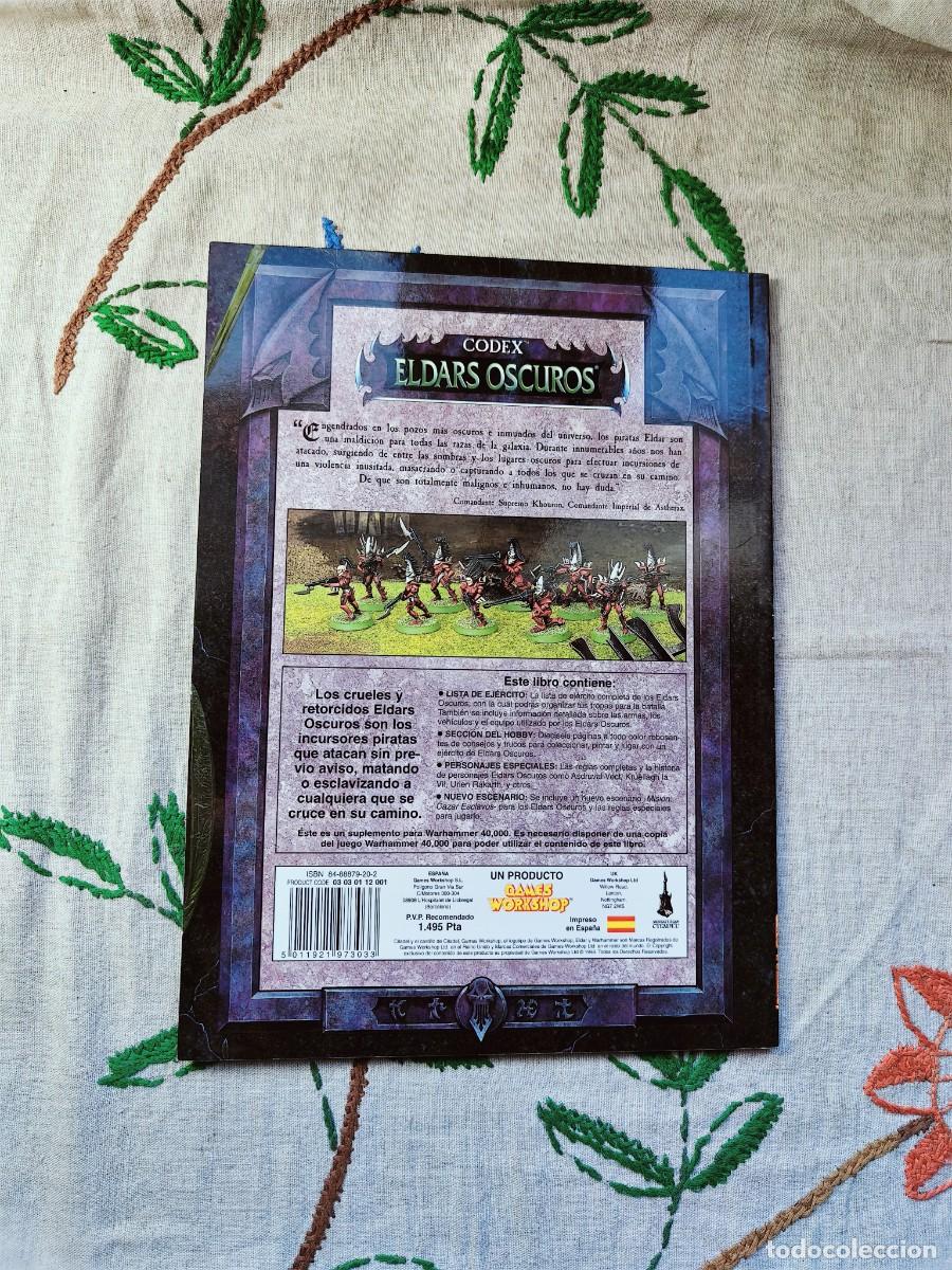 Libros de segunda mano: Ejercitos Warhammer. Eldars Oscuros. Games Workshop. Suplemento. Codex - Foto 3