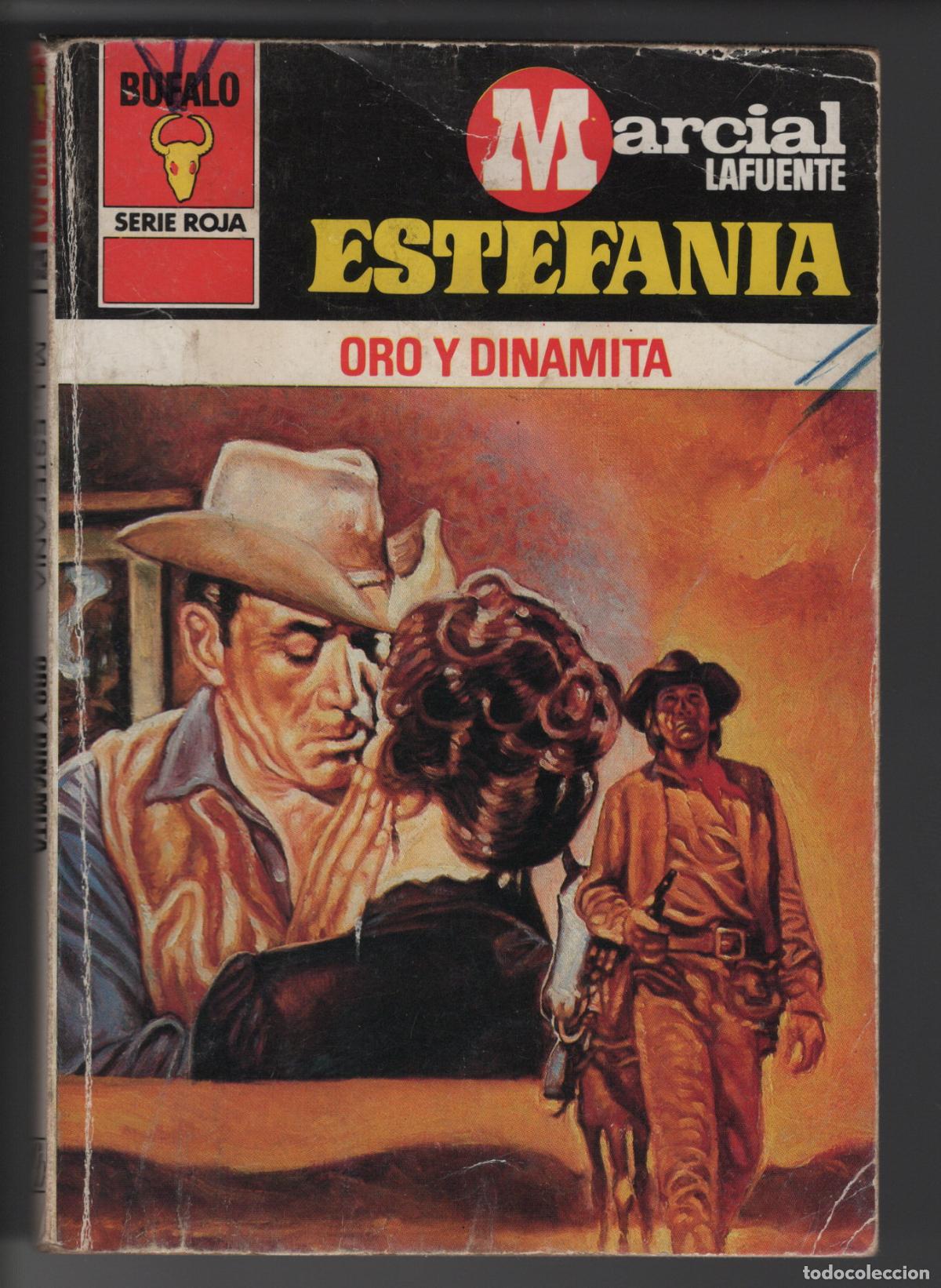 Second hand books: BUFALO ROJA 1397- ORO Y DINAMITA - M.L. ESTEFANIA - BOLSILIBRO - ED. BRUGUERA