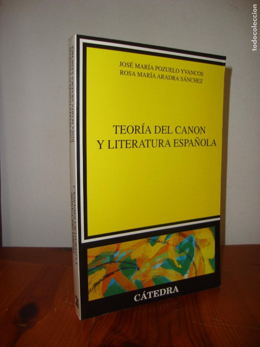 Libros de segunda mano: TEORIA DEL CANON Y LITERATURA ESPA&Ntilde;OLA (CATEDRA) - JOSE MARIA POZUELO YVANCOS, R. M. ARADRA SANCHEZ