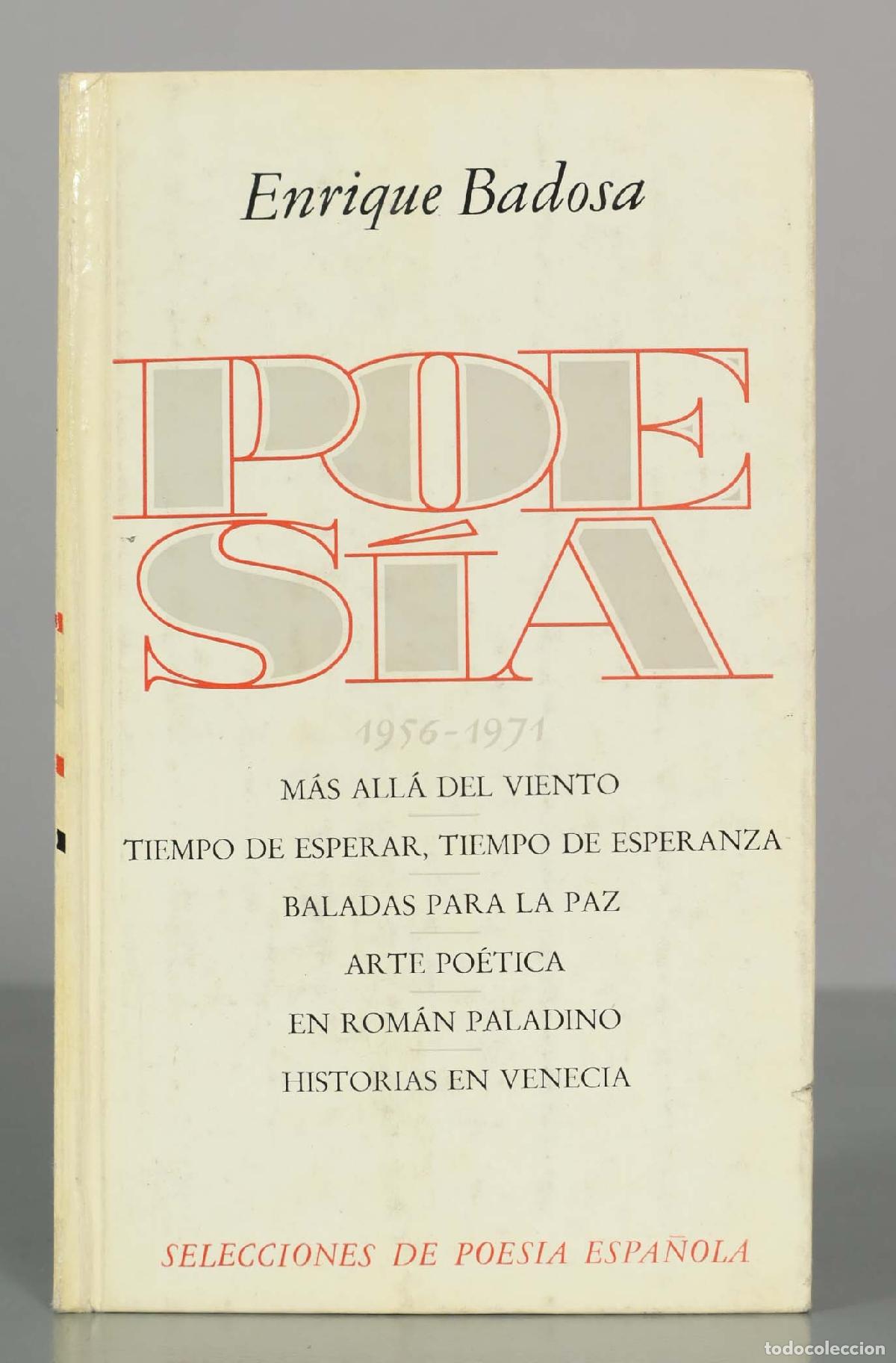 Second hand books: Poes&iacute;a - Enrique Badosa - Selecciones de Poes&iacute;a Espa&ntilde;ola