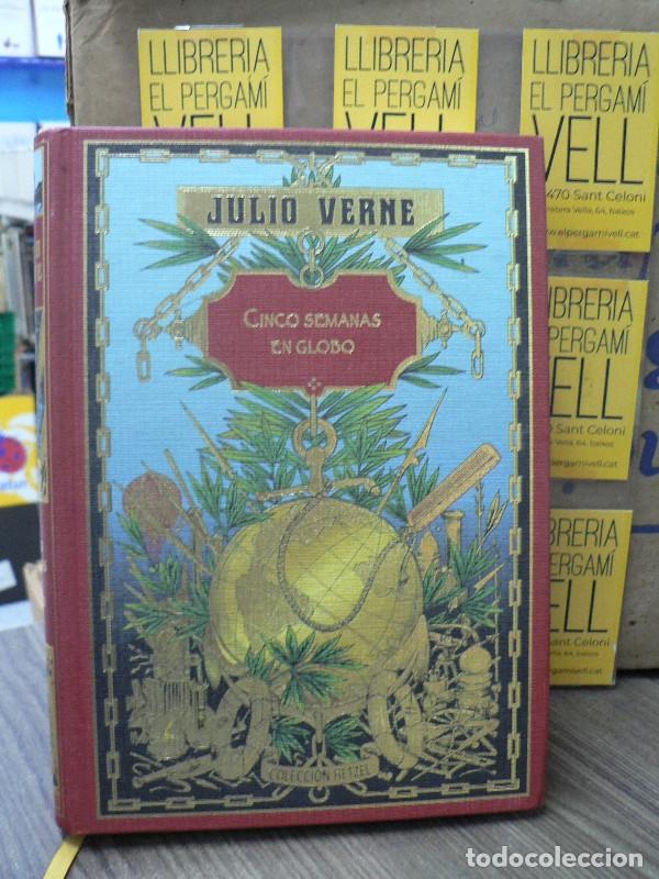 Libros de segunda mano: Cinco semanas en globo y Mart&iacute;n Paz - Jules Verne - Rba Coleccionables - Hetzel