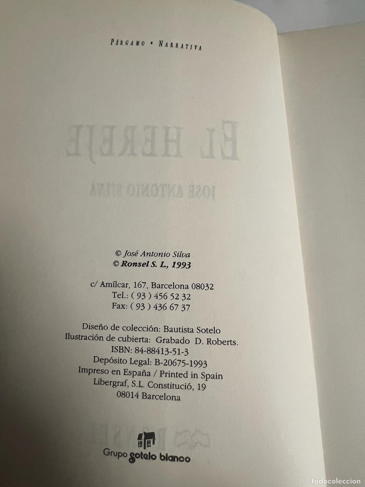 Libros de segunda mano: El hereje - Jose antonio silva - Foto 3
