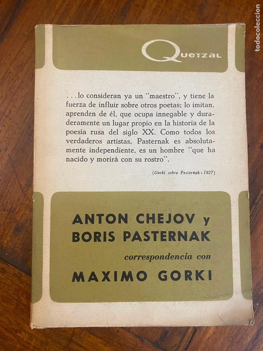Libros de segunda mano: Ant&oacute;n Chejov y Boris Pasternak: correspondencia con M&aacute;ximo Gorki