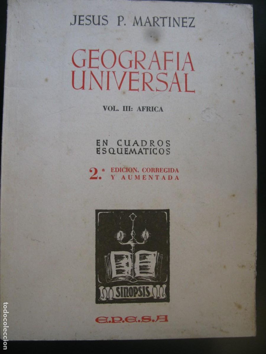 Libri di seconda mano: Jes&uacute;s. P. Mart&iacute;nez. . Geograf&iacute;a Universal. Vol. III. Africa