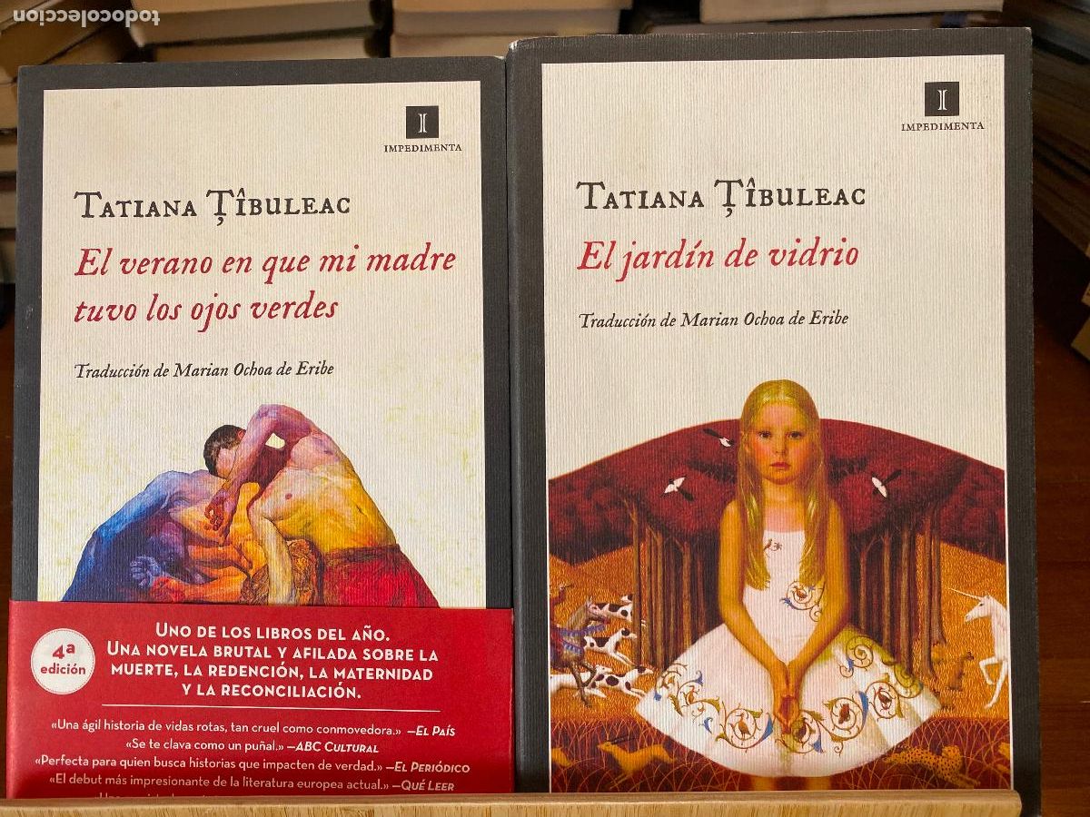 Libros de segunda mano: EL VERANO QUE MI MADRE TUVO LOS OJOS VERDES + EL JARD&Iacute;N DE VIDRIO. TATIANA TIBULEAC.