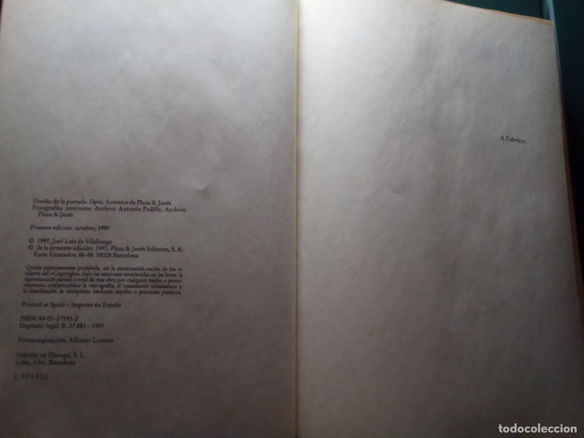 Libros de segunda mano: EL SABLE DEL CAUDILLO DE JOS&Eacute; LUIS DE VILALLONGA - Foto 4