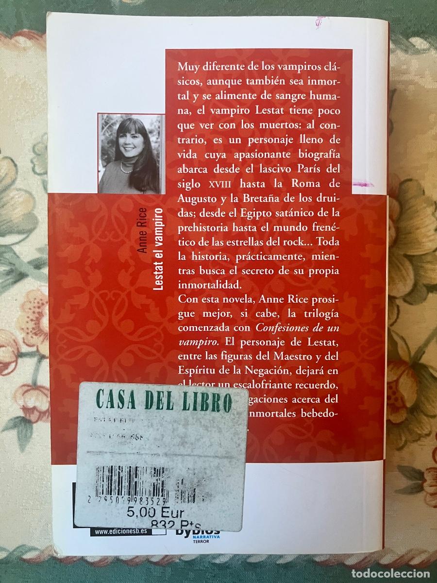 Libros de segunda mano: Lestat el vampiro. Anne Rice - Foto 2