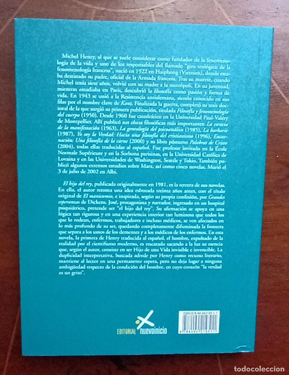 Libros de segunda mano: Michel Henry EL HIJO DEL REY - Foto 3