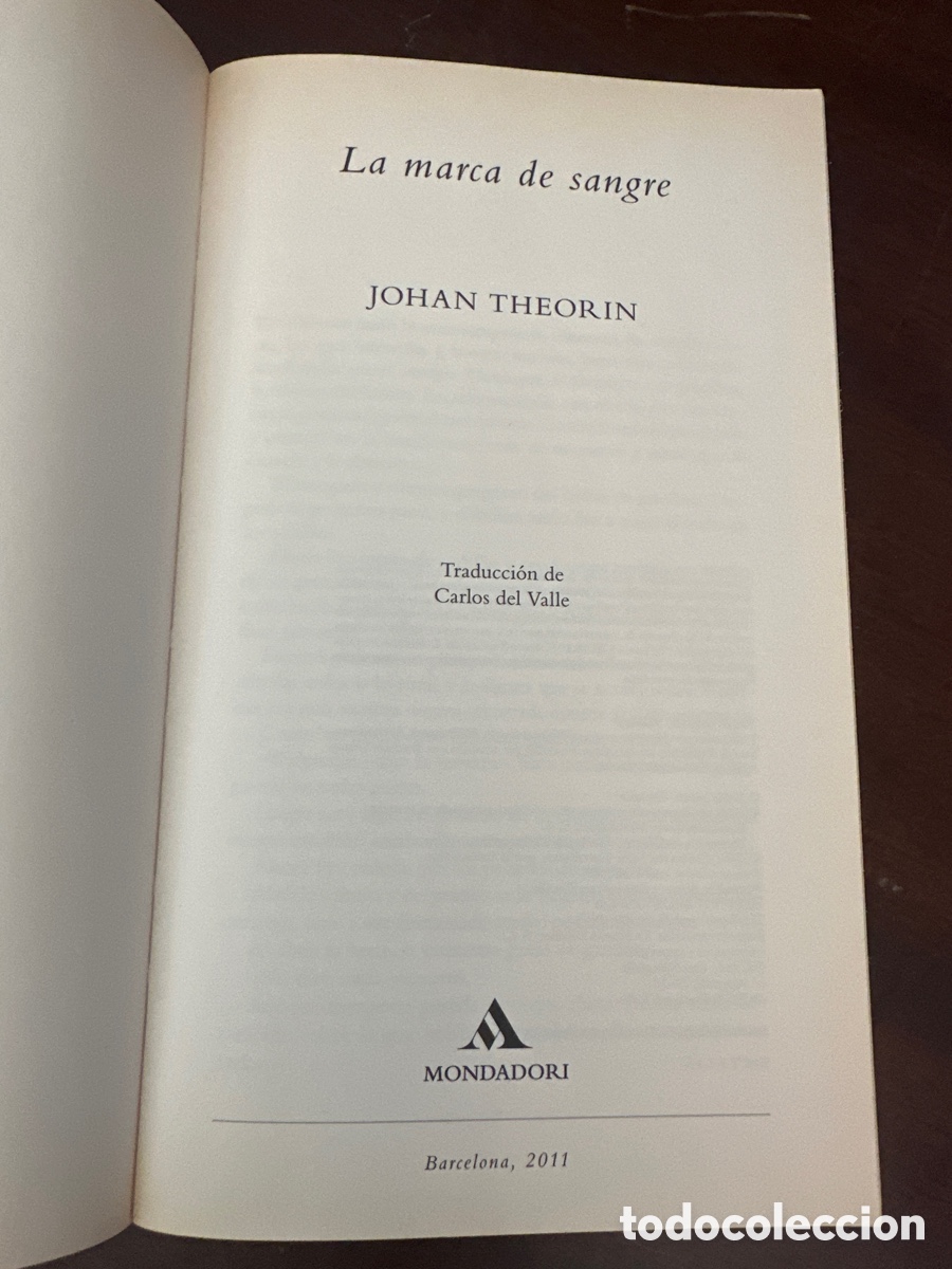 Libros de segunda mano: MARCA DE SANGRE - LA - THEORIN, JOHAN - Foto 2