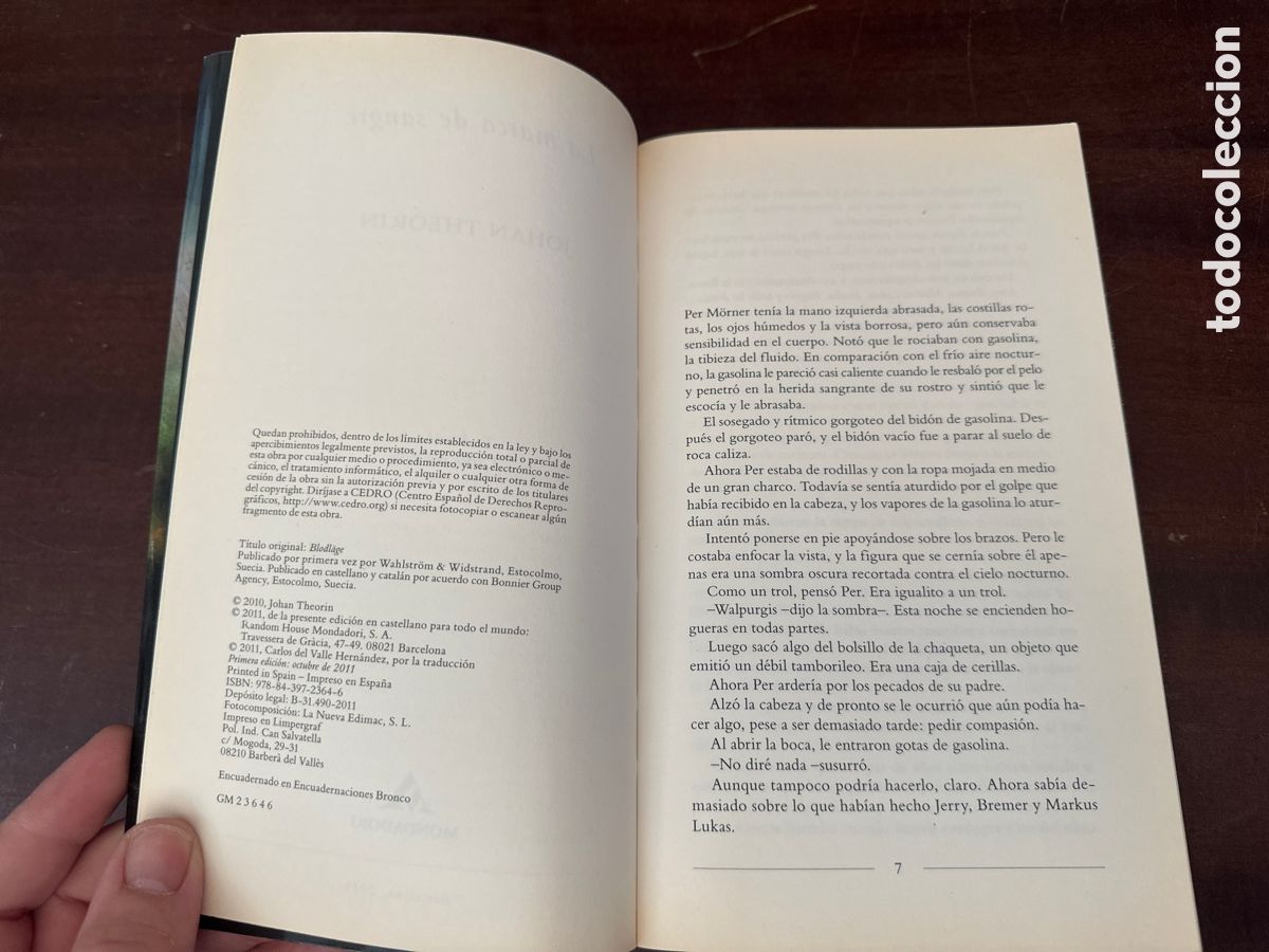 Libros de segunda mano: MARCA DE SANGRE - LA - THEORIN, JOHAN - Foto 3