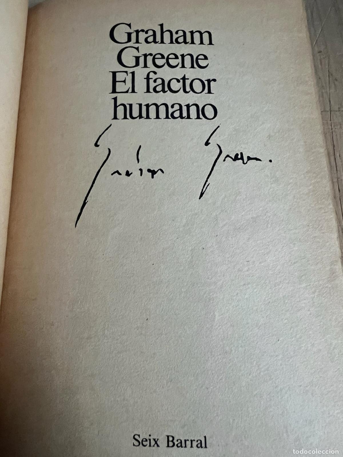 Libros de segunda mano: El factor humano - Graham Greene - Foto 1