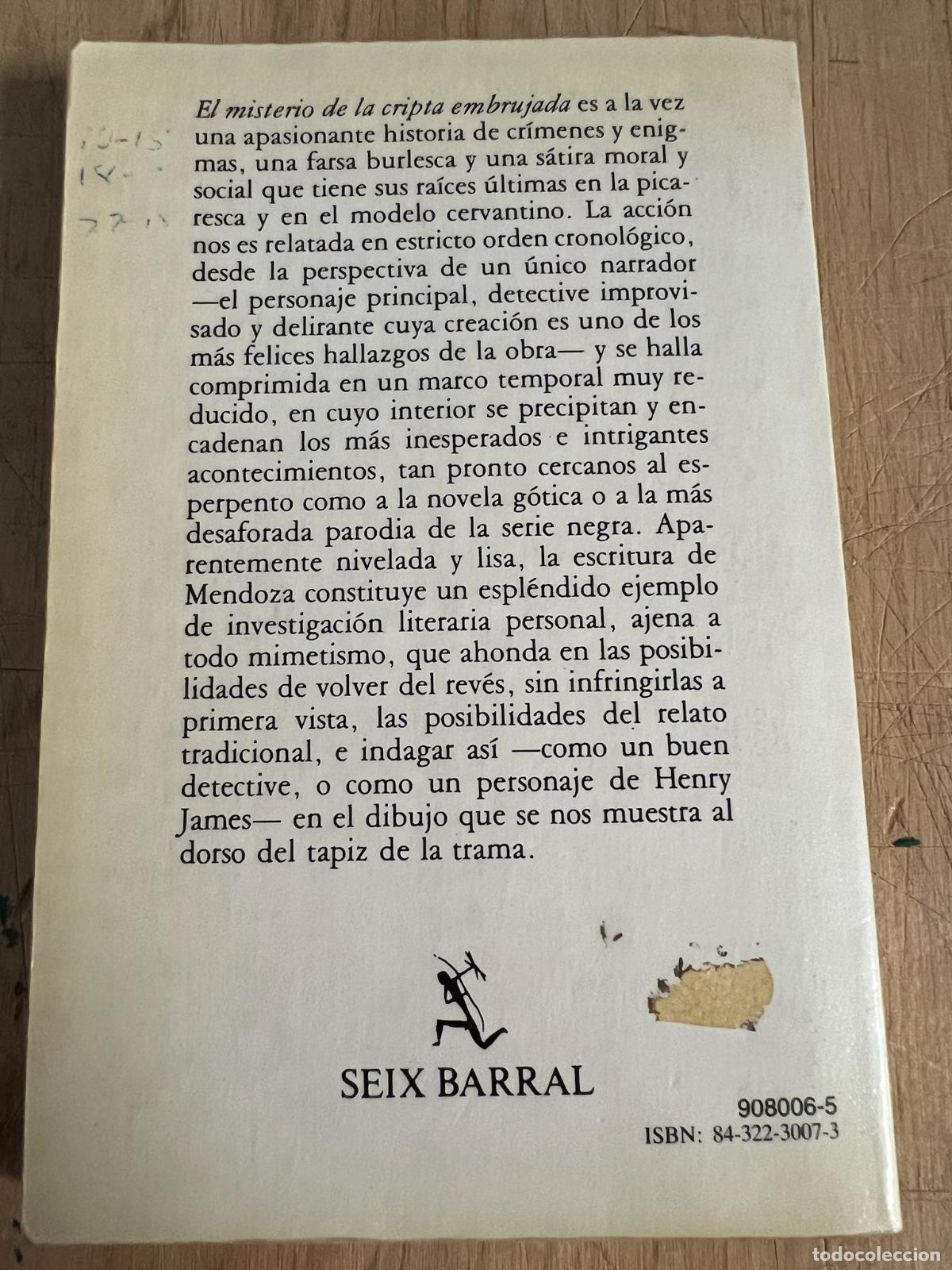 Libros de segunda mano: El misterio de la cripta embrujada - Eduardo mendoza - Foto 2