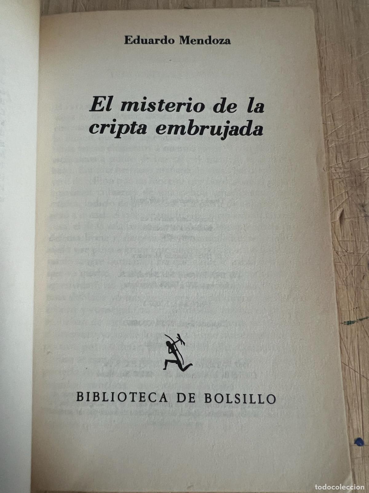 Libros de segunda mano: El misterio de la cripta embrujada - Eduardo mendoza - Foto 4