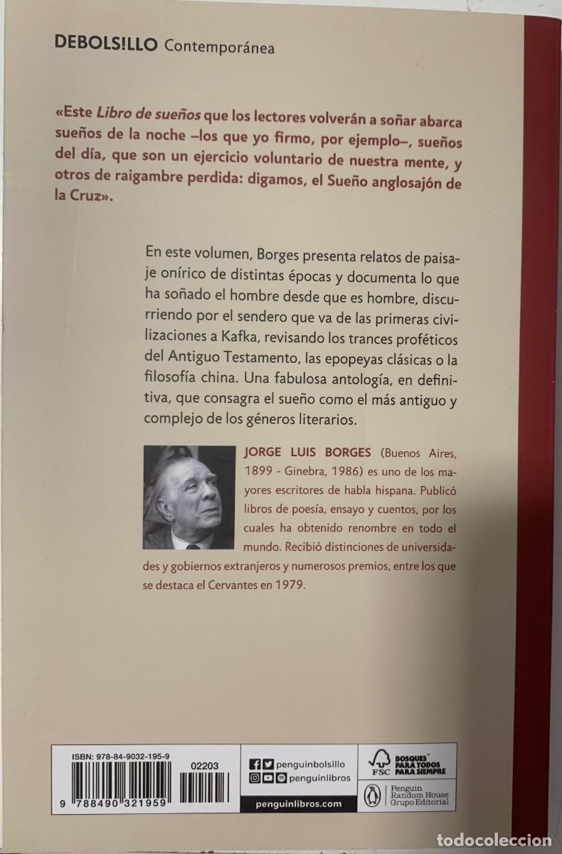 Libros de segunda mano: LIBRO DE SUE&Ntilde;OS, JORGE LUIS BORGES, DEBOLS!LLO EDITORIAL - Foto 2