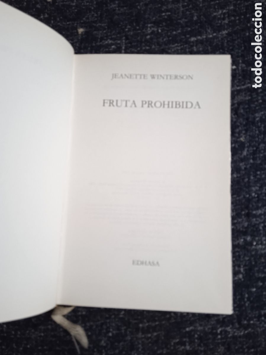 Libros de segunda mano: Fruta prohibida. / Jeanette Winterson - Foto 3