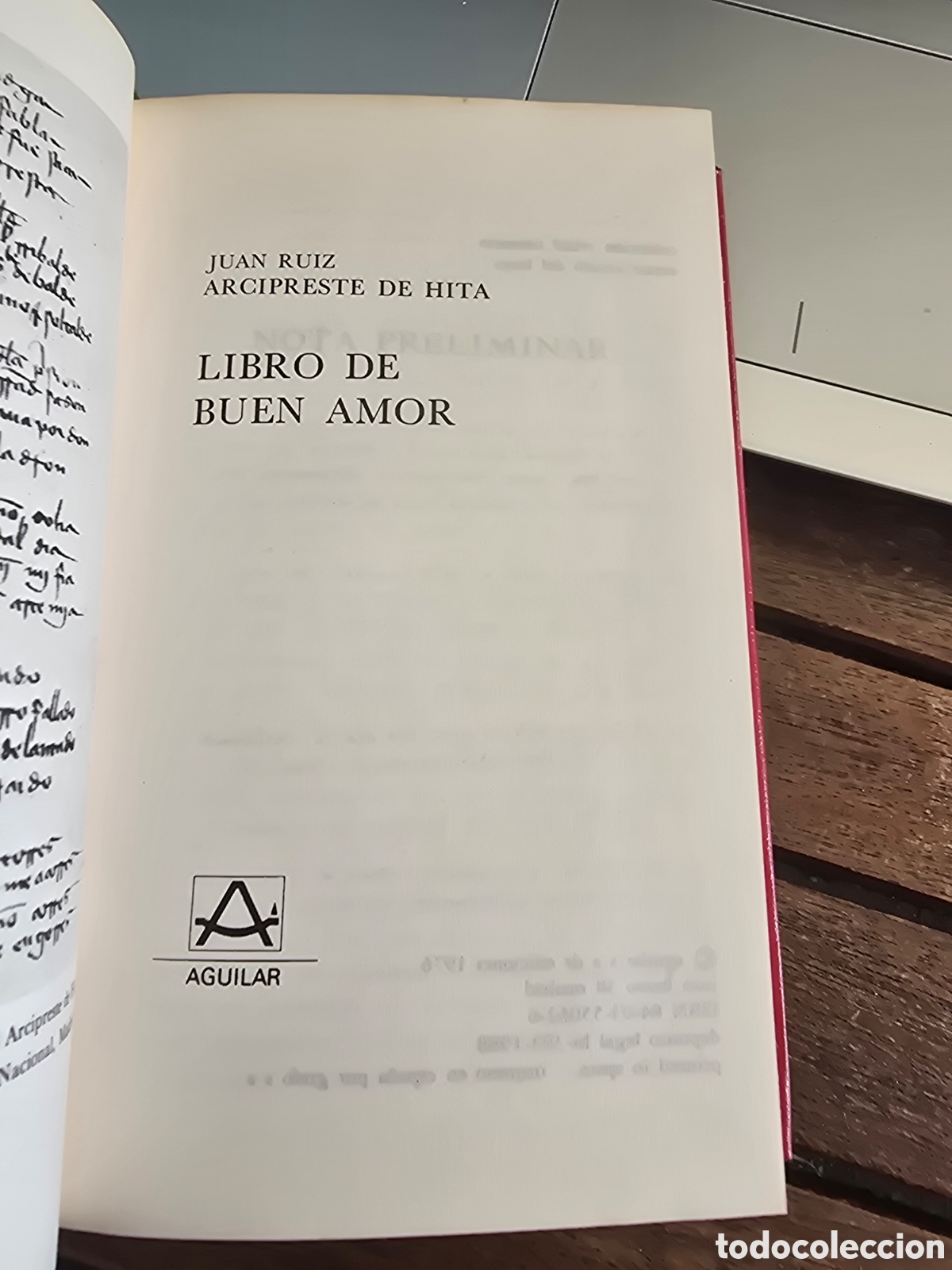 Libros de segunda mano: LIBRO DE BUEN AMOR Juan Ruiz Arciprestre de Hita AGUILAR 1988 novela