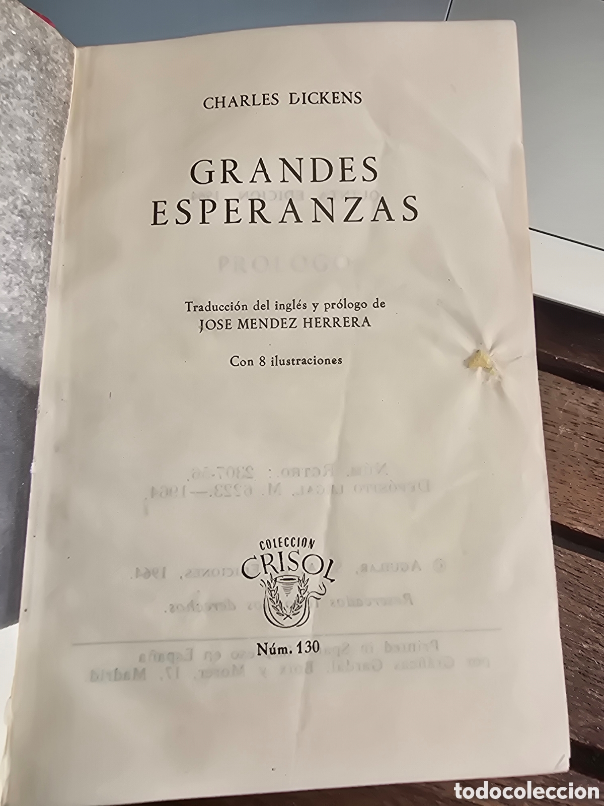 Libros de segunda mano: GRANDES ESPERANZAS Charles Dickens COLECCION CRISOL N&ordm; 130 5ta edicion 1964