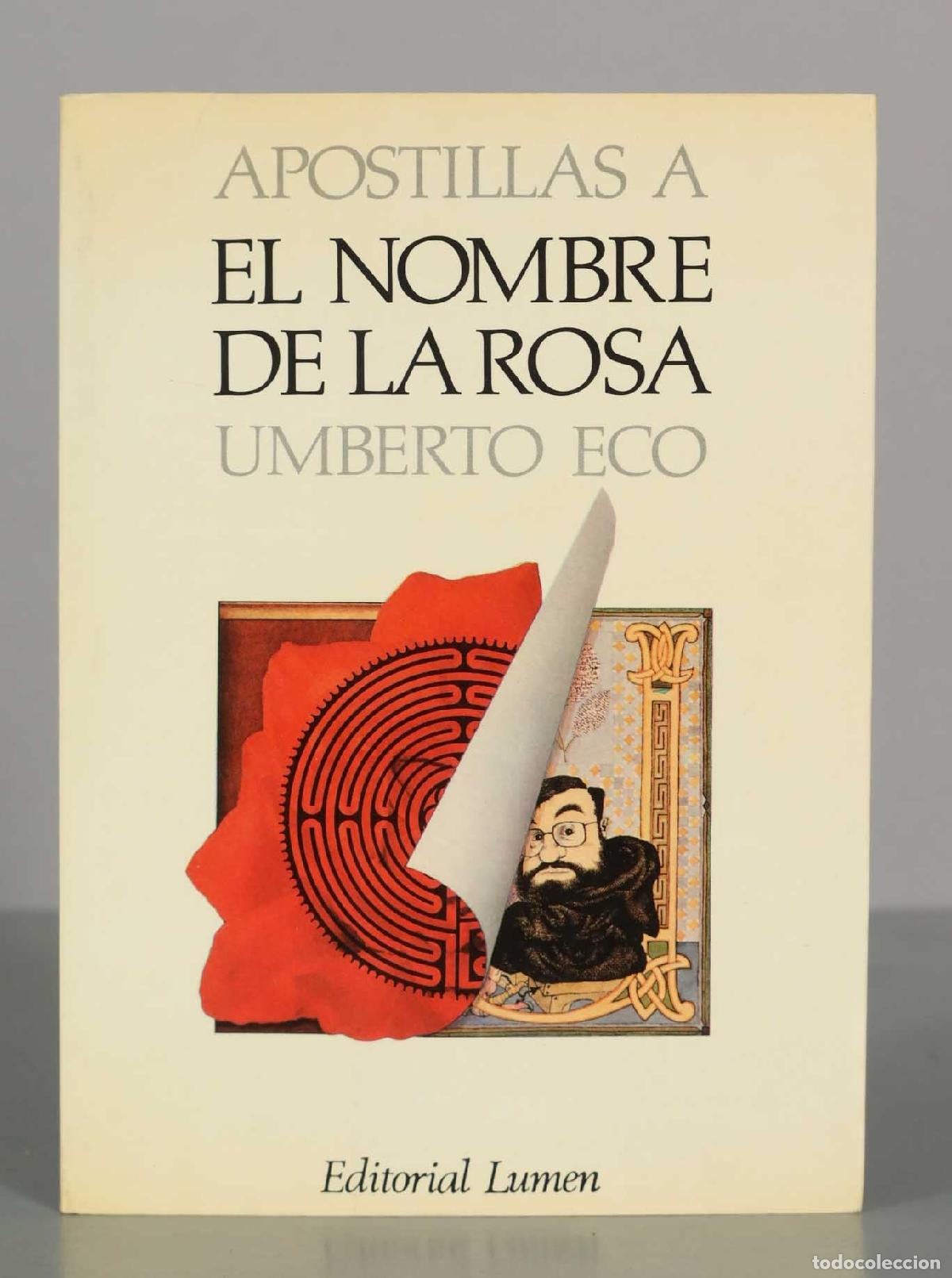Libros de segunda mano: Apostillas a El Nombre de la Rosa - Umberto Eco - Editorial Lumen